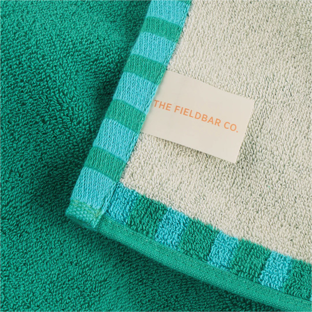 Fieldbar Seabed Beach & Bath Towel, 95cm x 170cm - Parisian Green detail