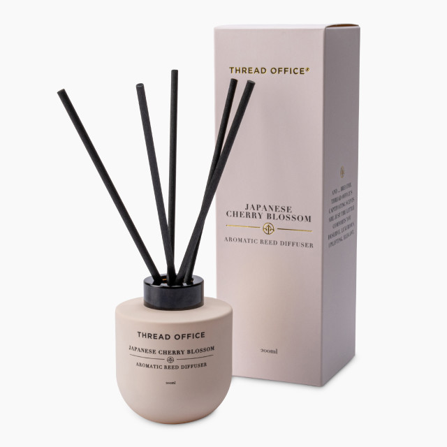 Thread Office Japanese Cherry Blossom Reed Diffuser, 200ml with pckaging