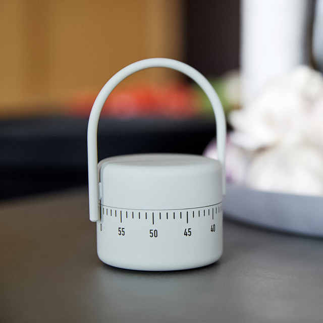 Zone Denmark Singles Kitchen Timer - Mud on the table