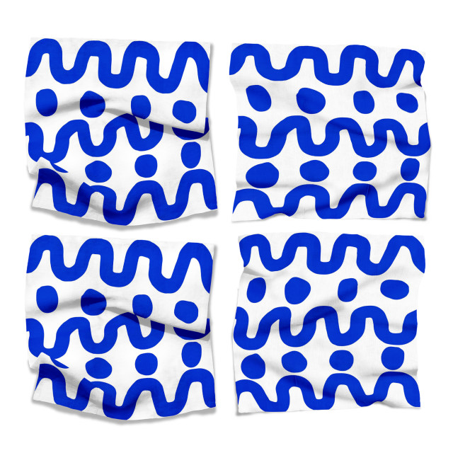 Cara Saven 4 Decor Dot Dot Dash Napkins, Set of 4