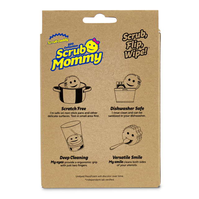 Scrub Daddy Eco Collection Scrub Mommy Dye-Free Sponge angle