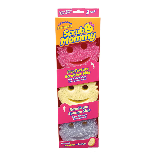 Scrub Daddy Scrub Mommy Sponges, Pack of 3 angle