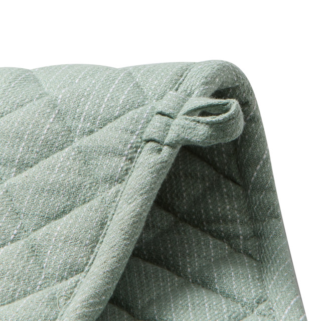 Salisbury & Co Devon Double Oven Mitt - Sage detail