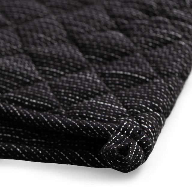 Salisbury & Co Devon Double Oven Mitt - Black detail