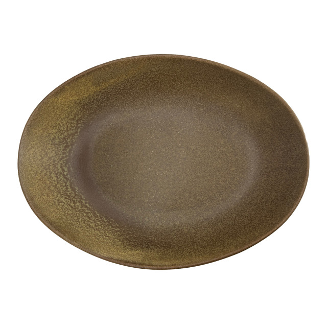 Nova Craft Earth Mocha Oval Bowl - 21.5cm angle
