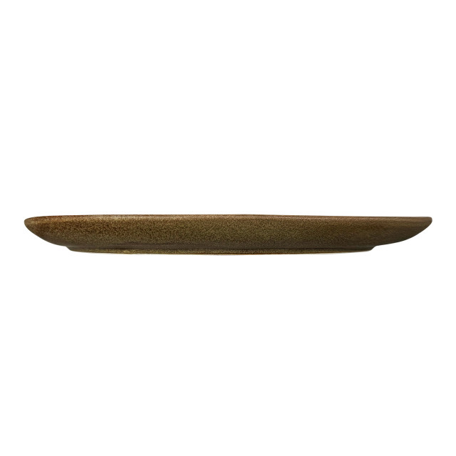 Nova Craft Earth Mocha Oval Platter, 27cm angle