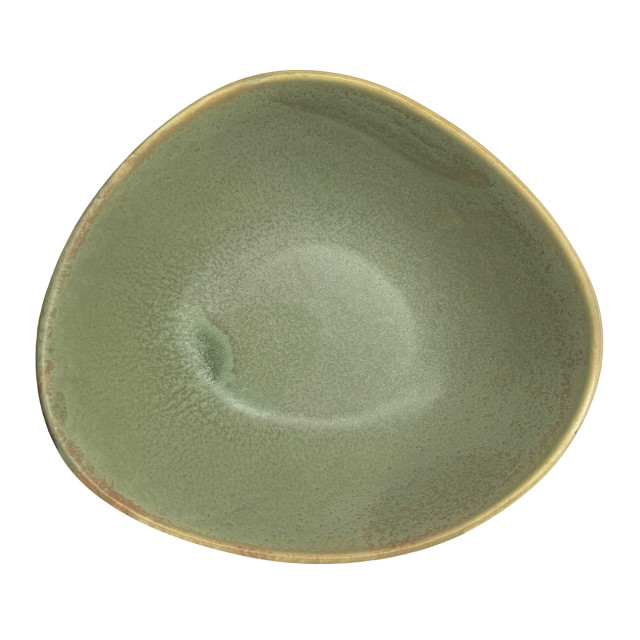 Nova Craft Earth Oblong Bowl, 15.5cm - Sage angle