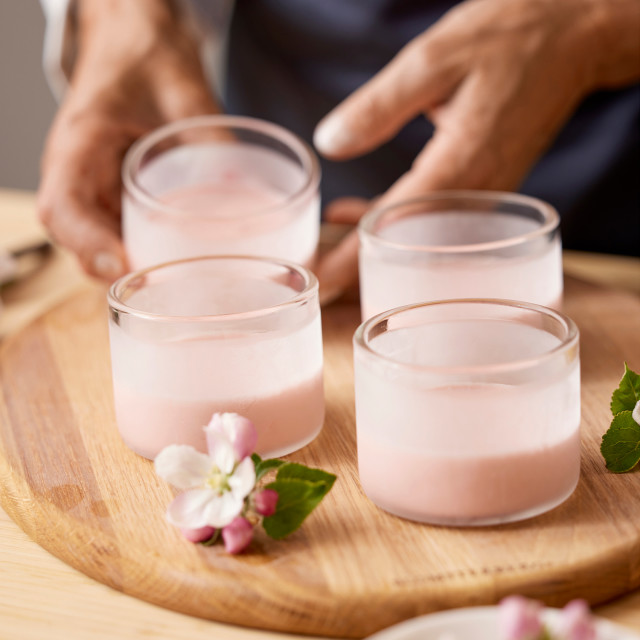 Blomsterbergs Dessert Glasses, Set of 4 with dessert