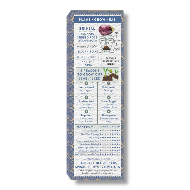 Sow Delicious Slab of Seed Pure Buttery Brinjal angle