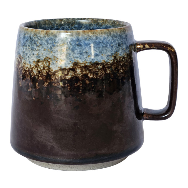 Nicolson Russell Clyth Mug, 350ml - Brown & Blue