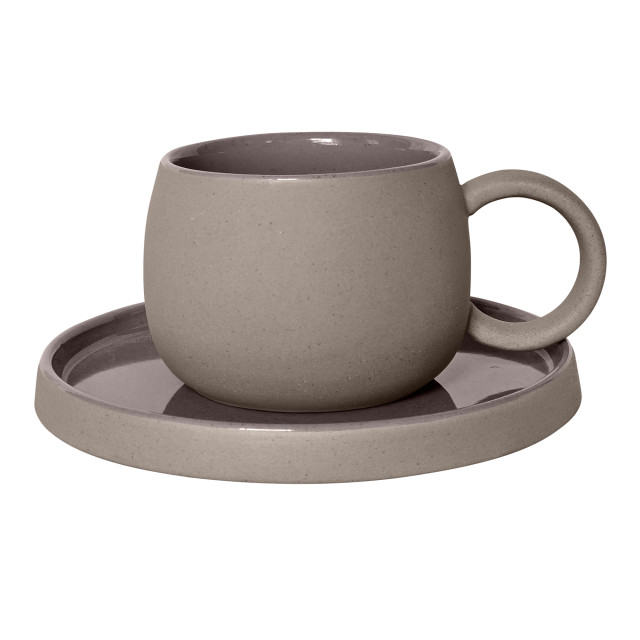 Nicolson Russell Marrakesh Mug and Plate, 260ml - Grey
