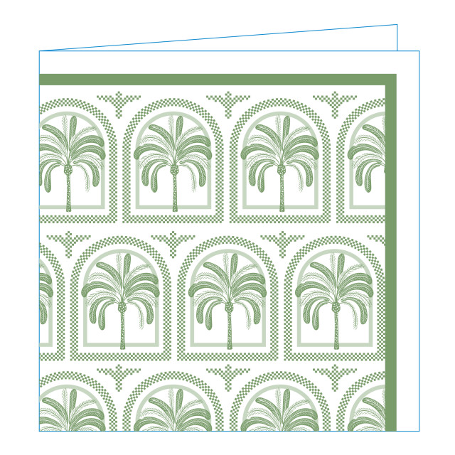 NapKin Cole Palm Tree Biodegradable Paper Napkins, Pack of 25 - Green detail
