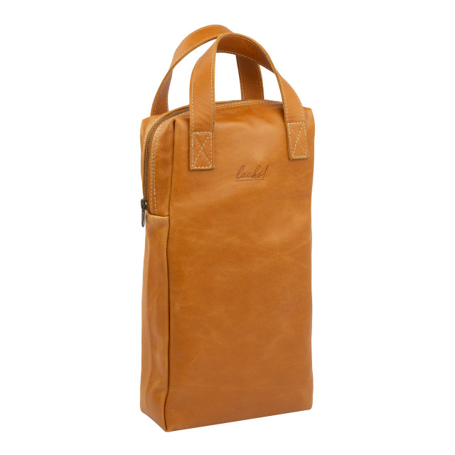 Luuks Levi Square Leather 2-Bottle Wine Cooler