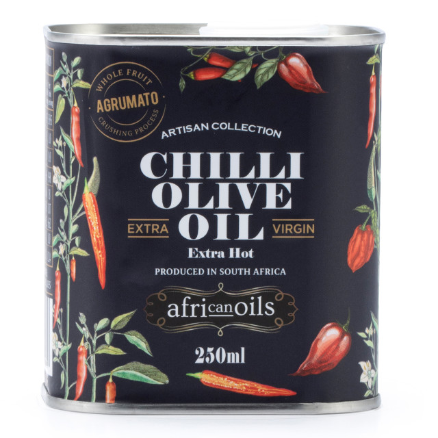 African Oils Extra Virgin Agrumato Chilli Olive Oil, 250ml