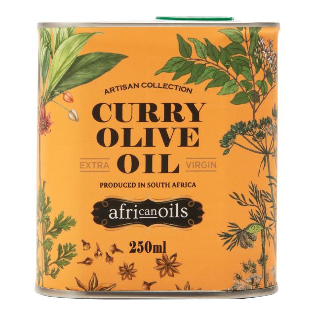 African Oils Extra Virgin Curry Olive Oil, 250ml