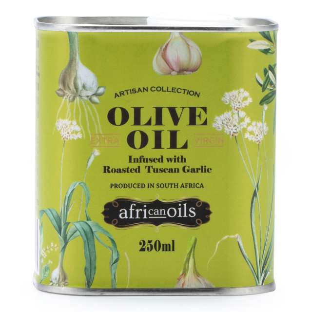 African Oils Extra Virgin Olive Oil with Roasted Tuscan Garlic, 250ml