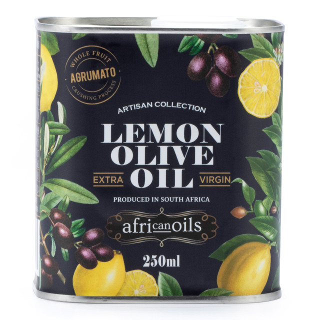 African Oils Extra Virgin Agrumato Lemon Olive Oil, 250ml