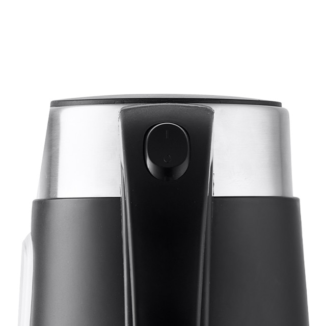 Mellerware Double Wall Compact Cordless Stainless Steel Kettle, 0.8L - Black detail