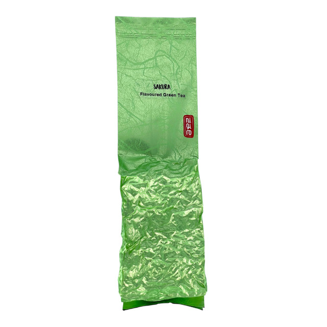 Nigiro Sakura Flavoured Loose Leaf Green Tea, 100g detail