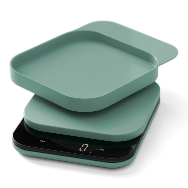 Rosti Mensura Digital Kitchen Scale - Nordic Green angle