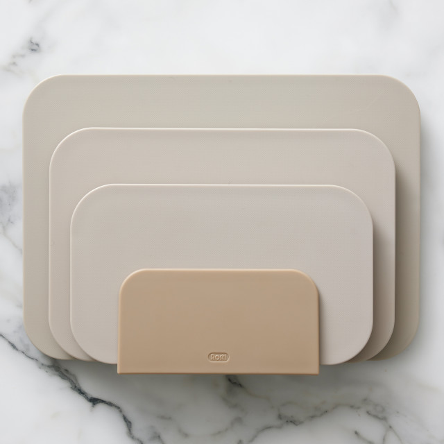 Rosti Choptima Chopping Board Set - Humus on the kitchen counter