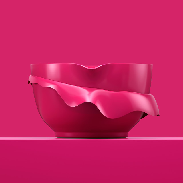 Rosti Margrethe Mixing Bowl, 2L - Beetroot on the table