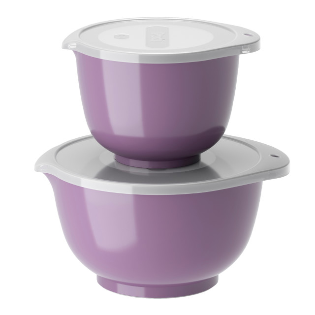 Rosti Margrethe Mixing Bowls with Lids, Set of 2 - Lavender