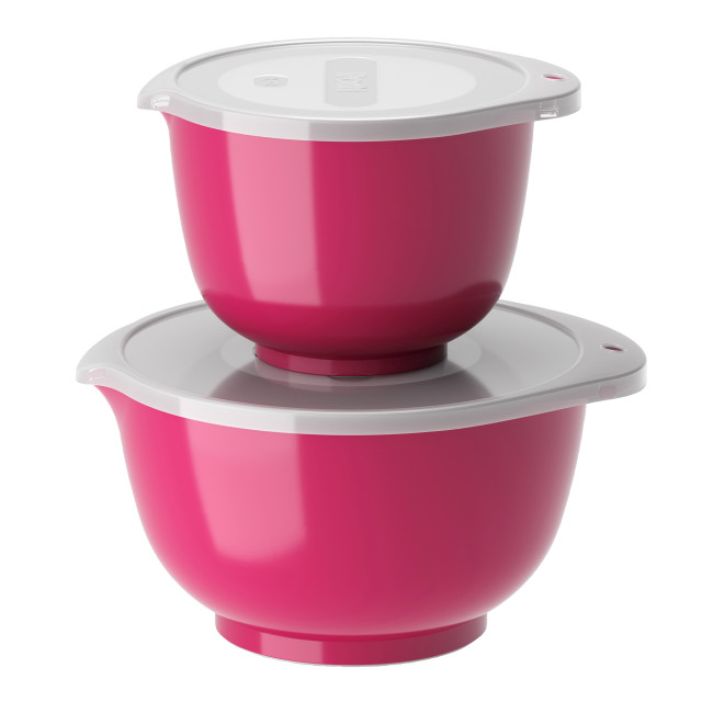 Rosti Margrethe Mixing Bowls with Lids, Set of 2 - Beetroot