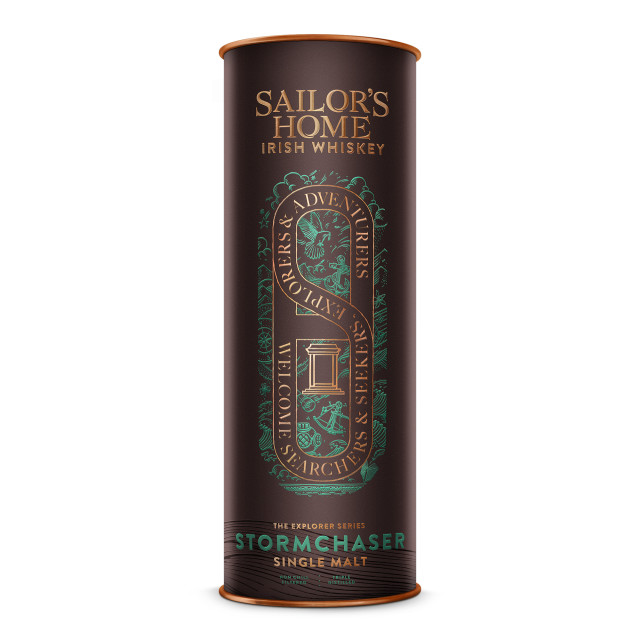 Sailor's Home Stormchaser Single Malt Irish Whiskey, 750ml packaging