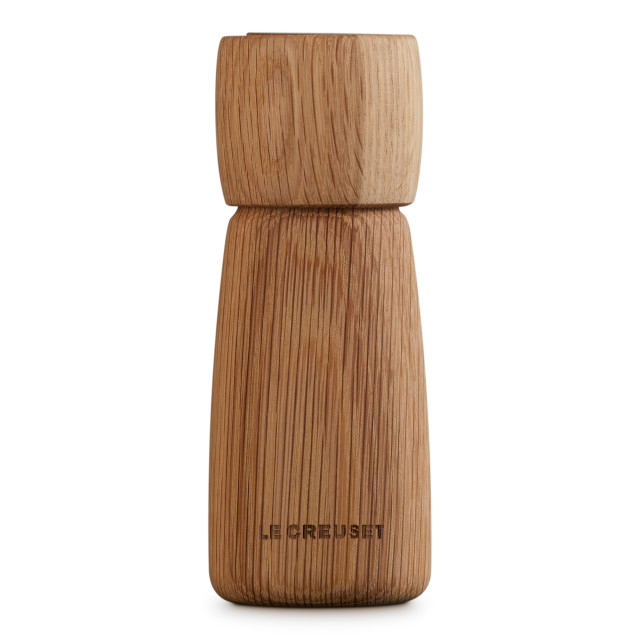 Le Creuset White Oak Top Grind Pepper Mill, 120ml angle
