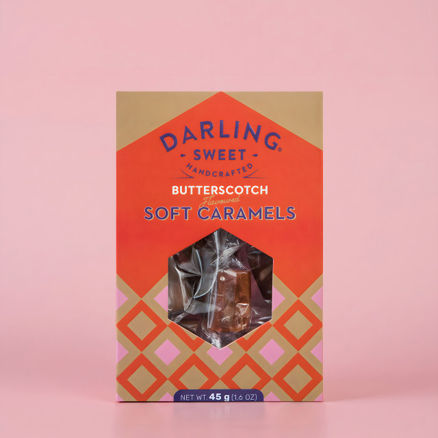 Darling Sweet Butterscotch Flavoured Soft Caramels, 45g