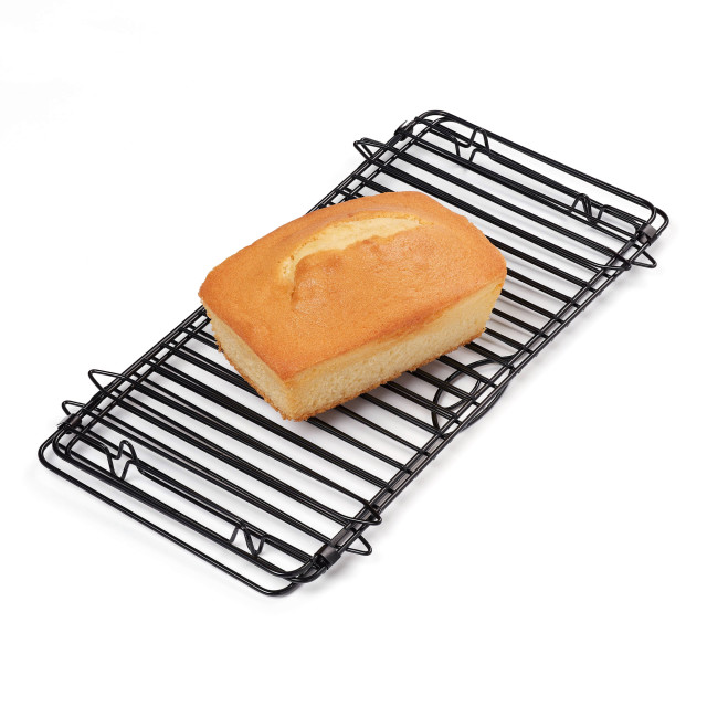 Tala Non-Stick Foldable Rectangular Cooling Rack detail with a banana loaf