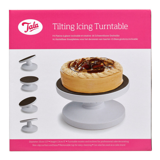 Tala Tilting Icing Turntable, 25cm packaging