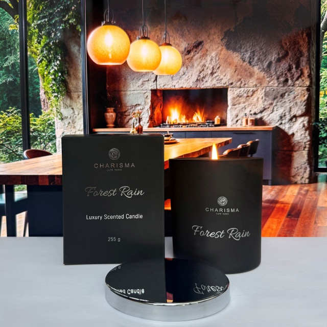 Charisma Candles Forest Rain Luxury Scented Filled Candle, 250g