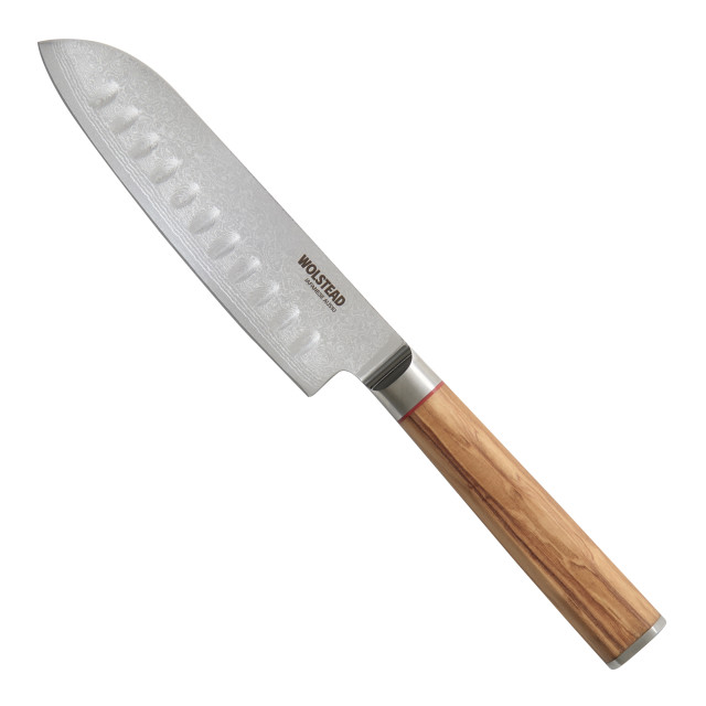 Wolstead Satoru Damascus Santoku Knife - 14cm
