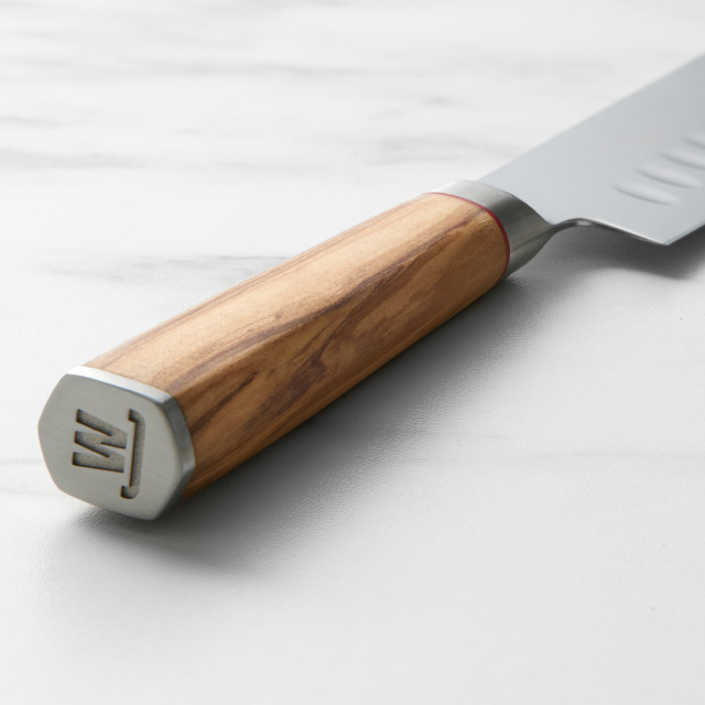 Wolstead Satoru Damascus Santoku Knife - 14cm detail
