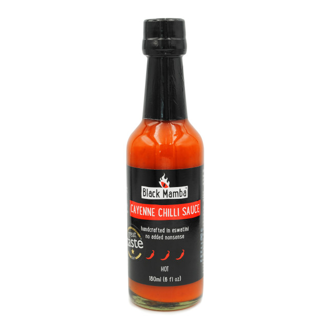 Black Mamba Foods Cayenne Chilli Sauce, 180ml