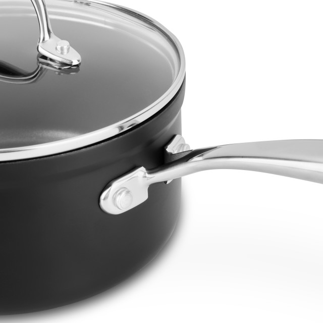Sagenwolf Titanium Non-Stick Cookware Set with Glass Lids, 5-Piece