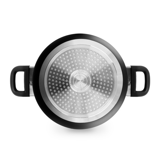 Sagenwolf Titan Lite Non-Stick Cookware Set with Glass Lids, 3-Piece