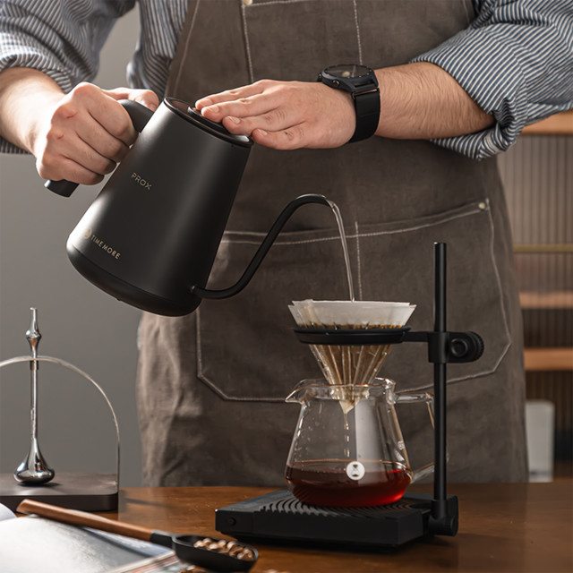 Timemore Fish Pro Electric Temperature Control Pour-Over Kettle, 900ml - black