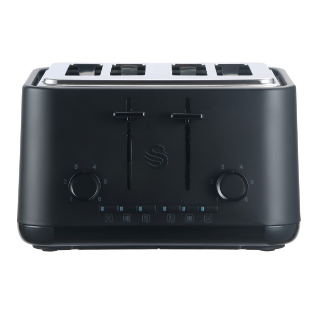Swan Stealth 4-Slice Electronic Toaster angle