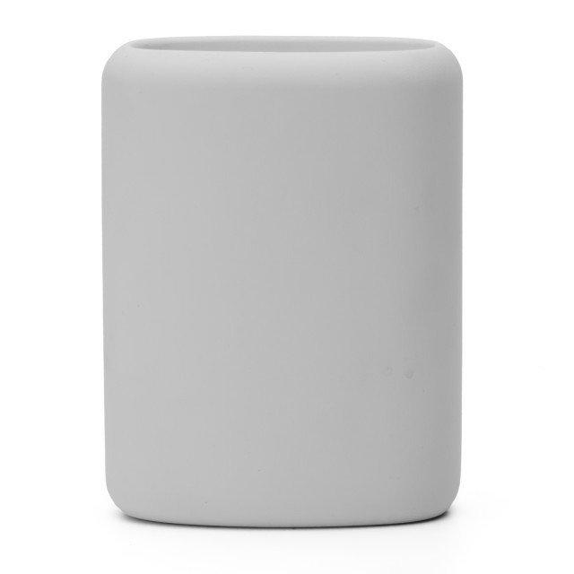 Thread Office Matte White Toothbrush Tumbler - Front View