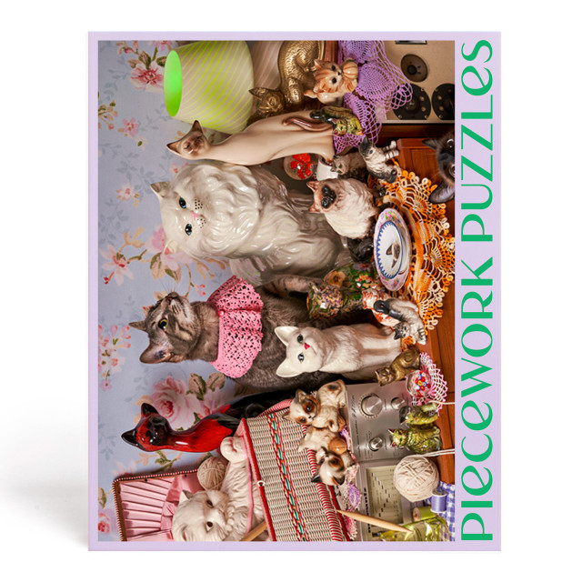Piecework Puzzles Cat Person 1000-Piece Puzzle