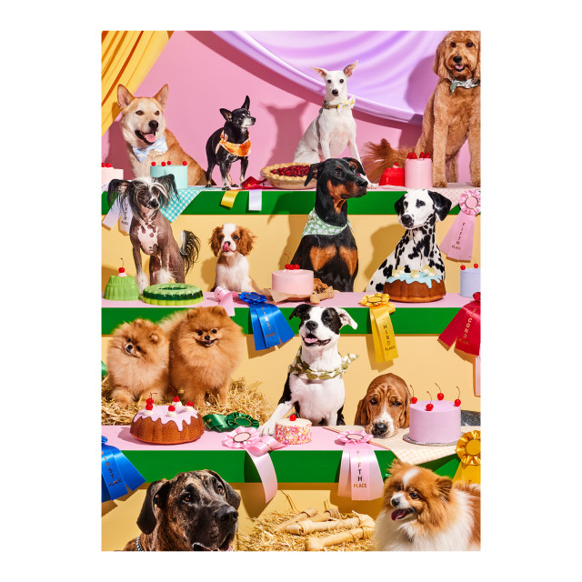 Piecework Puzzles Top Dog 1000-Piece Puzzle detail