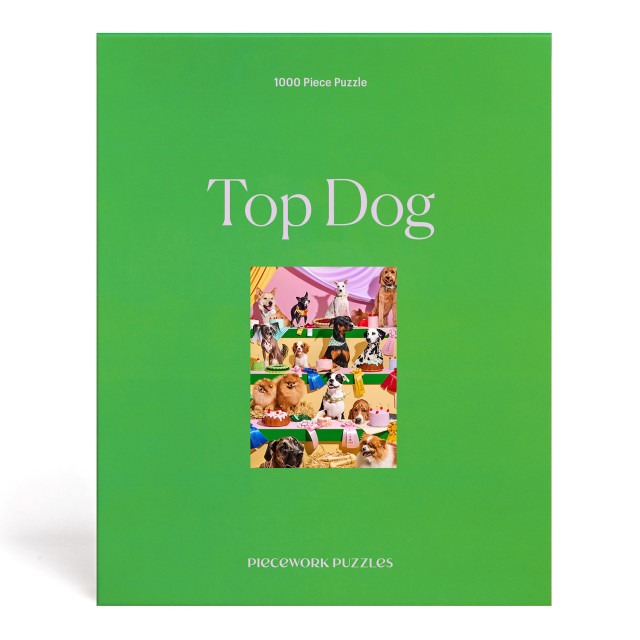 Piecework Puzzles Top Dog 1000-Piece Puzzle angle