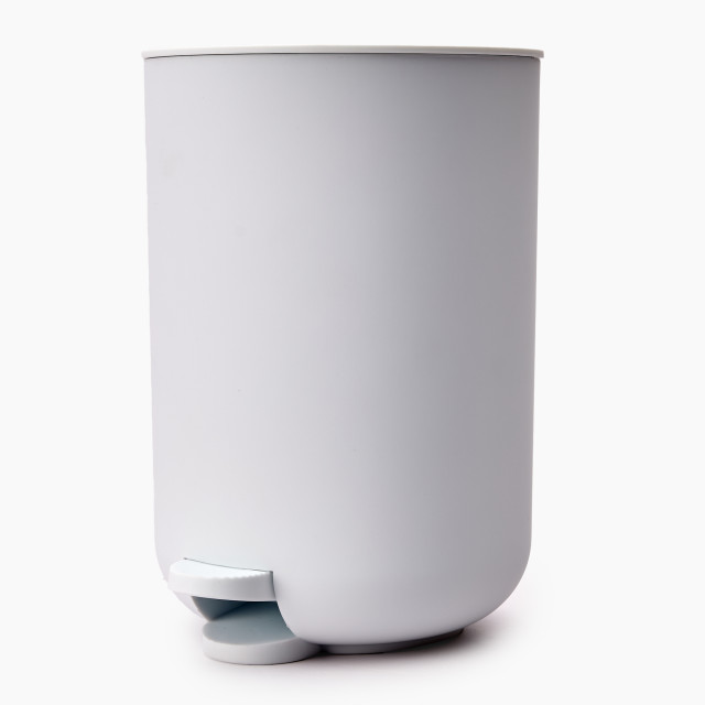 Thread Office Matte White Bathroom Pedal Bin, 30L