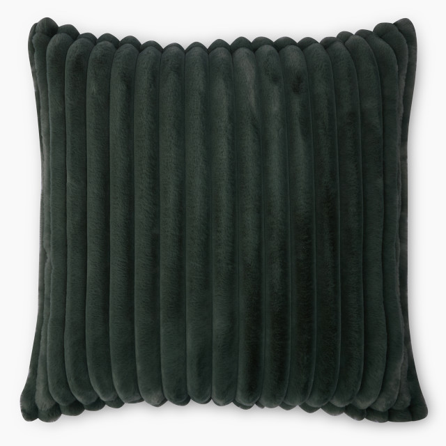 Thread Office Seafoam Rochele & Captivate Faux Fur Scatter Cushion with Feather Filled Inner, 60cm x 60cm