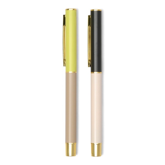 Designworks Ink Colourblock Ink Pens, Set of 2 - Off White & Taupe