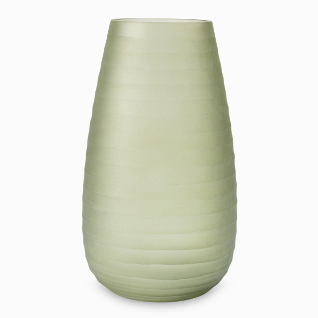 Thread Office Evergreen Frosted Ripple Vase - Tall
