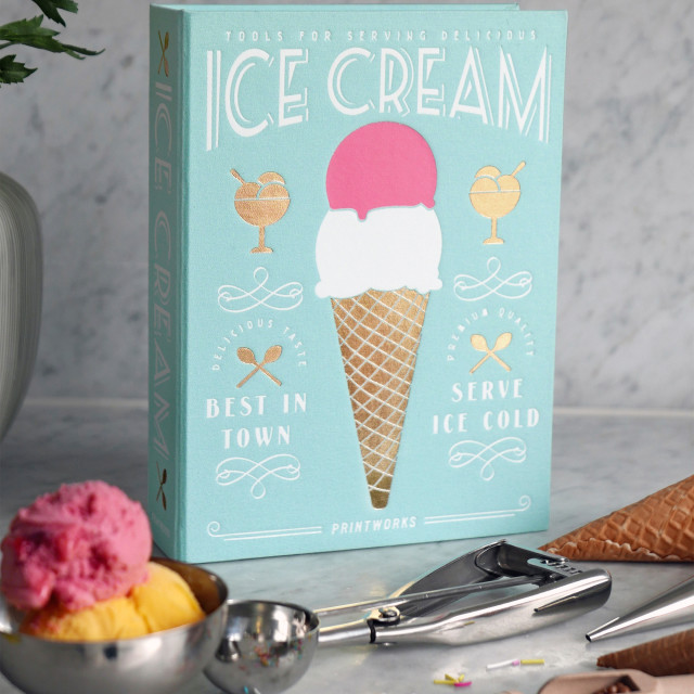 Printworks The Essentials Ice Cream Tools Set on the table